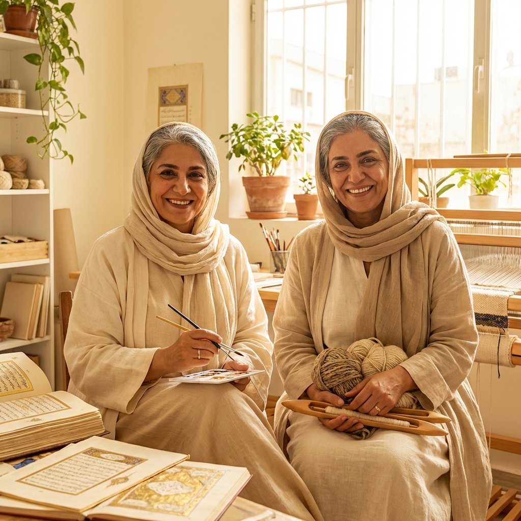 The artisan sisters crafting together